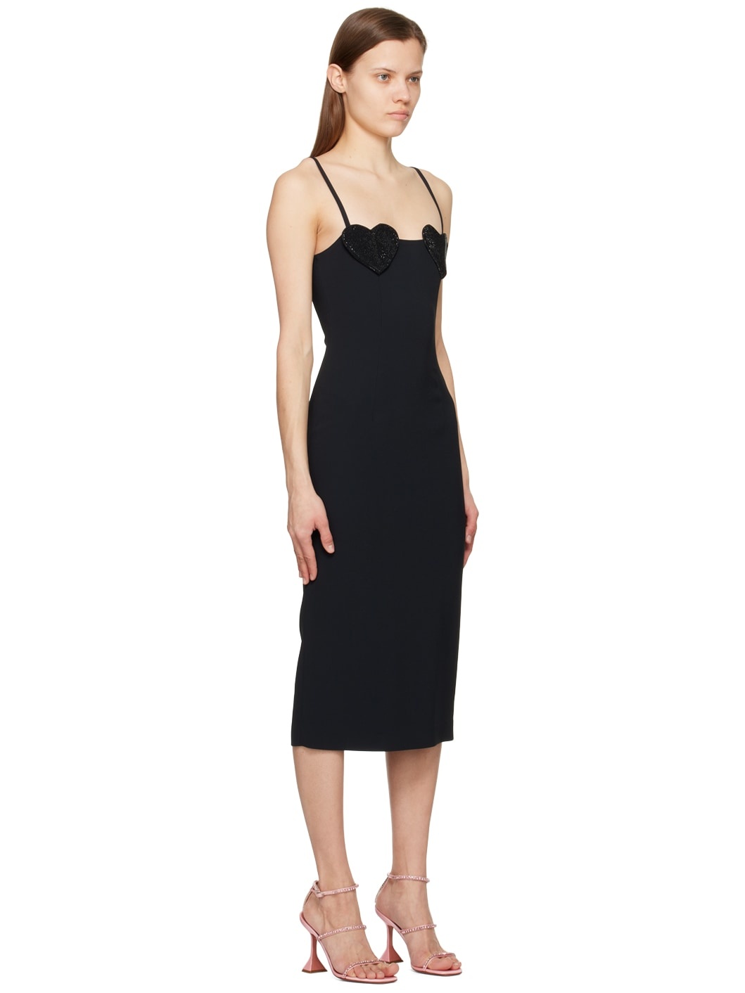 Black Heart Midi Dress - 2