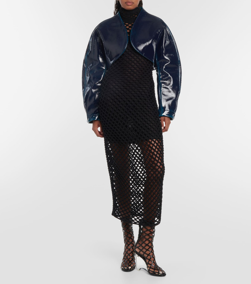 Alaïa Coated wool cropped jacket outlook