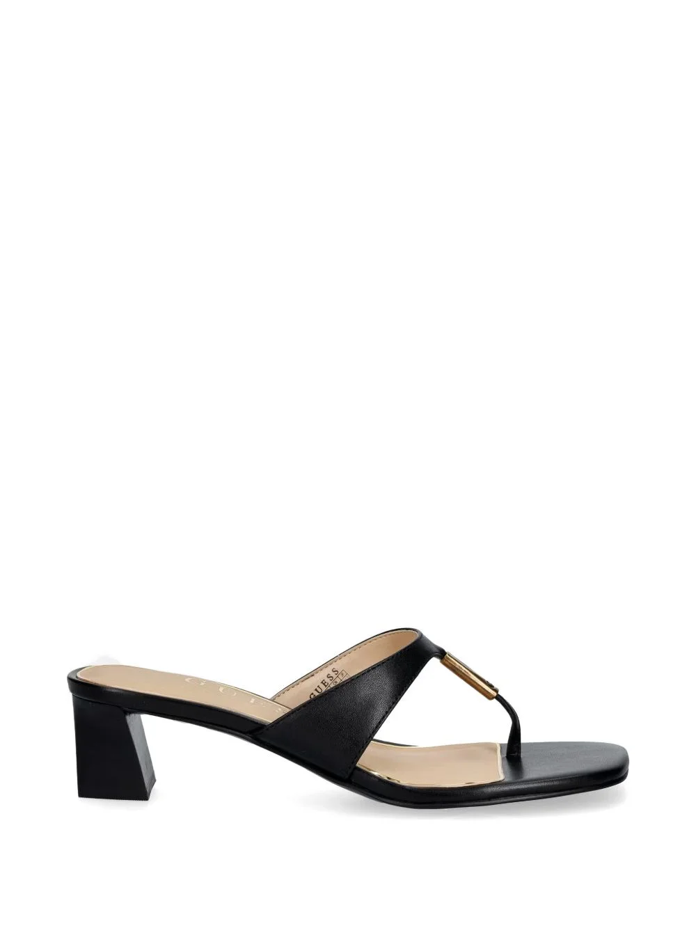 gold-tone hardware thong sandals - 1