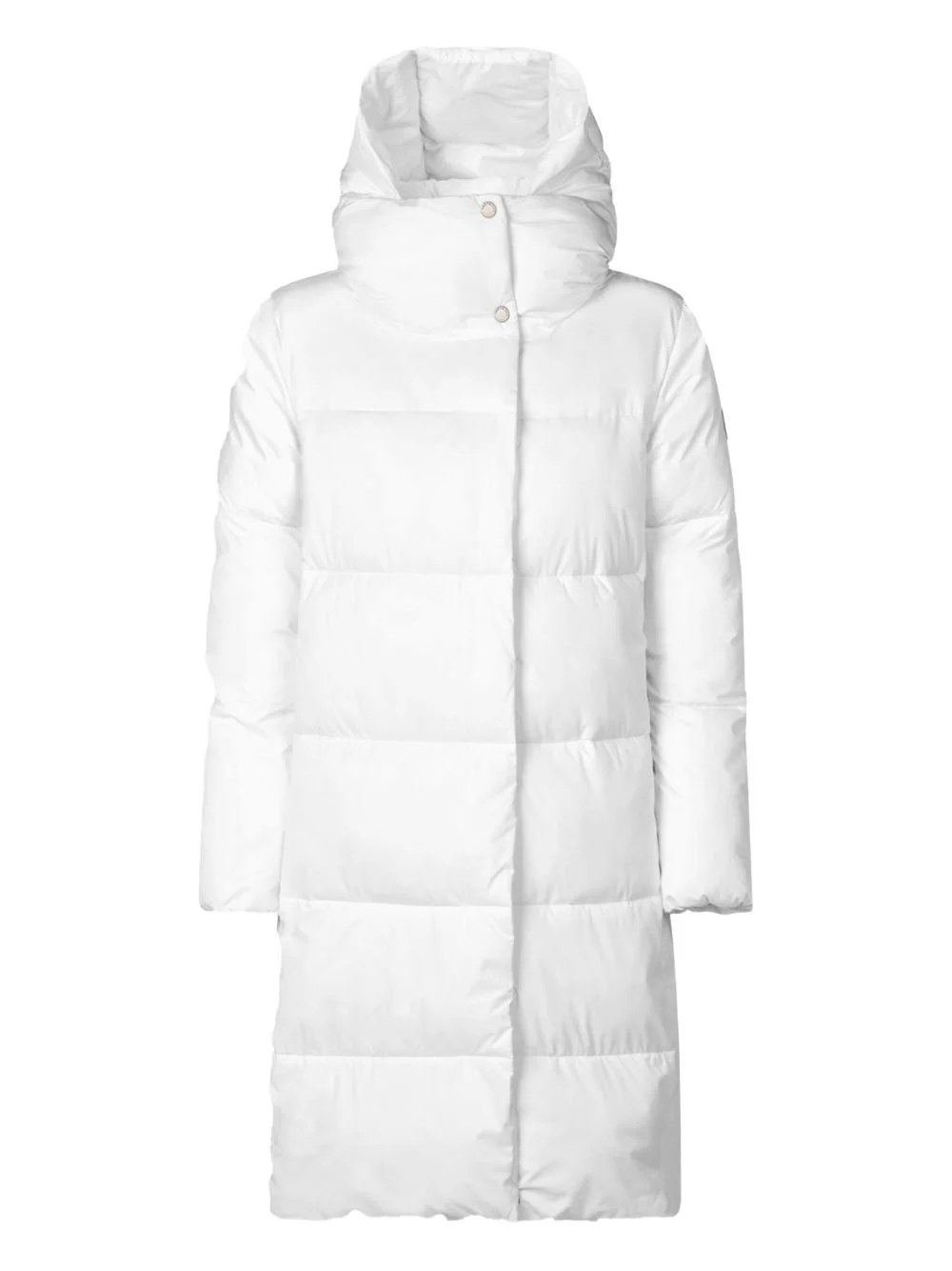 hooded quilted coat - 1