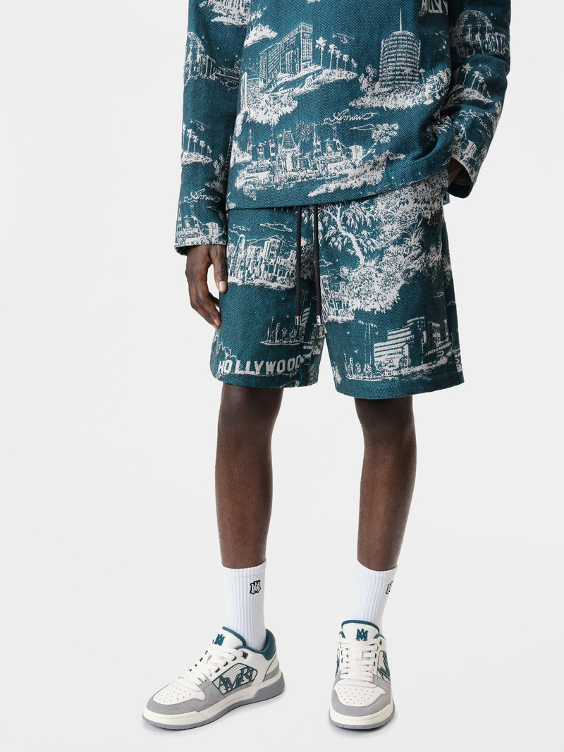 AMIRI LA LANDMARK TAPESTRY SHORT outlook