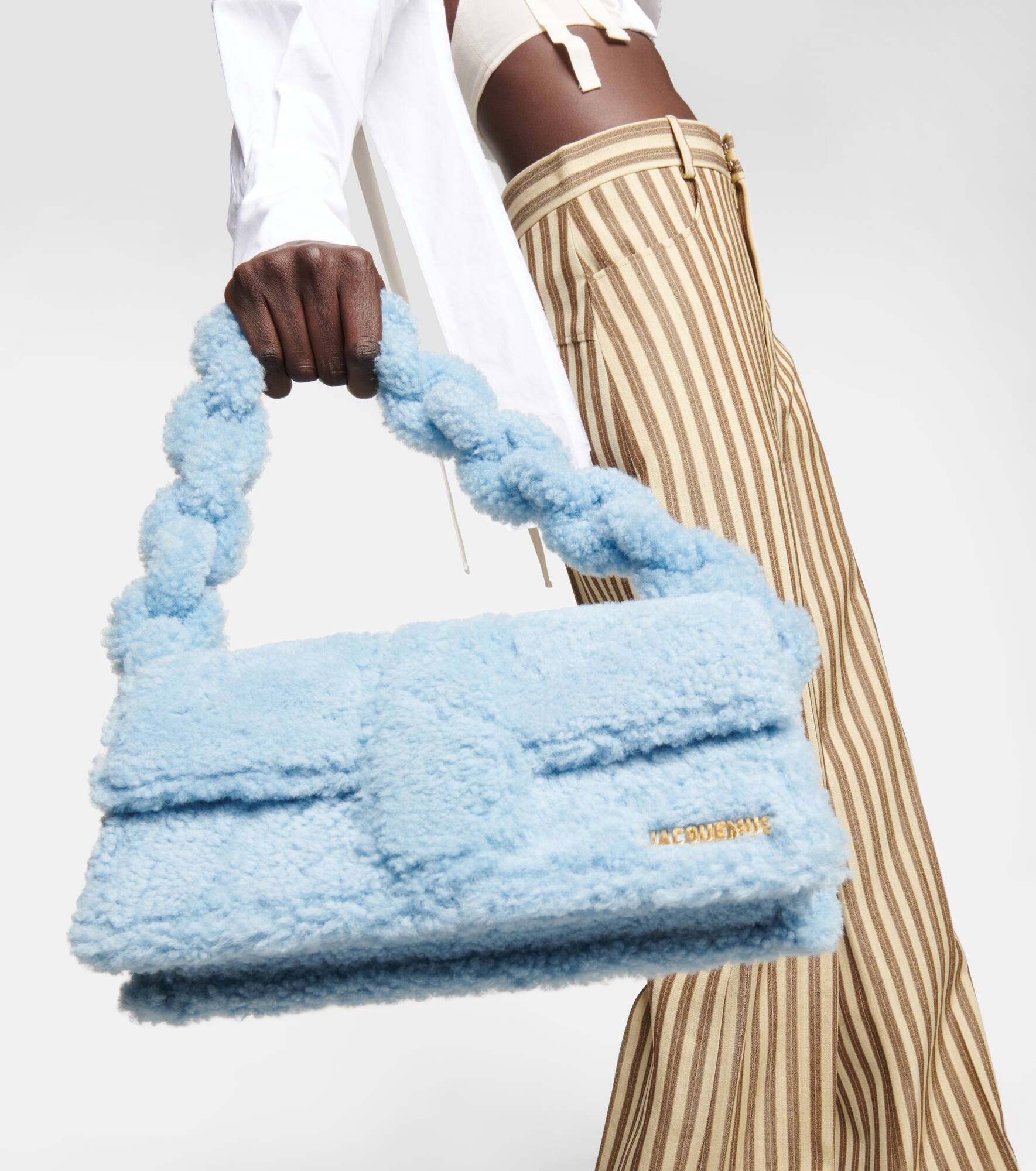 Le Bambidou shearling shoulder bag - 2