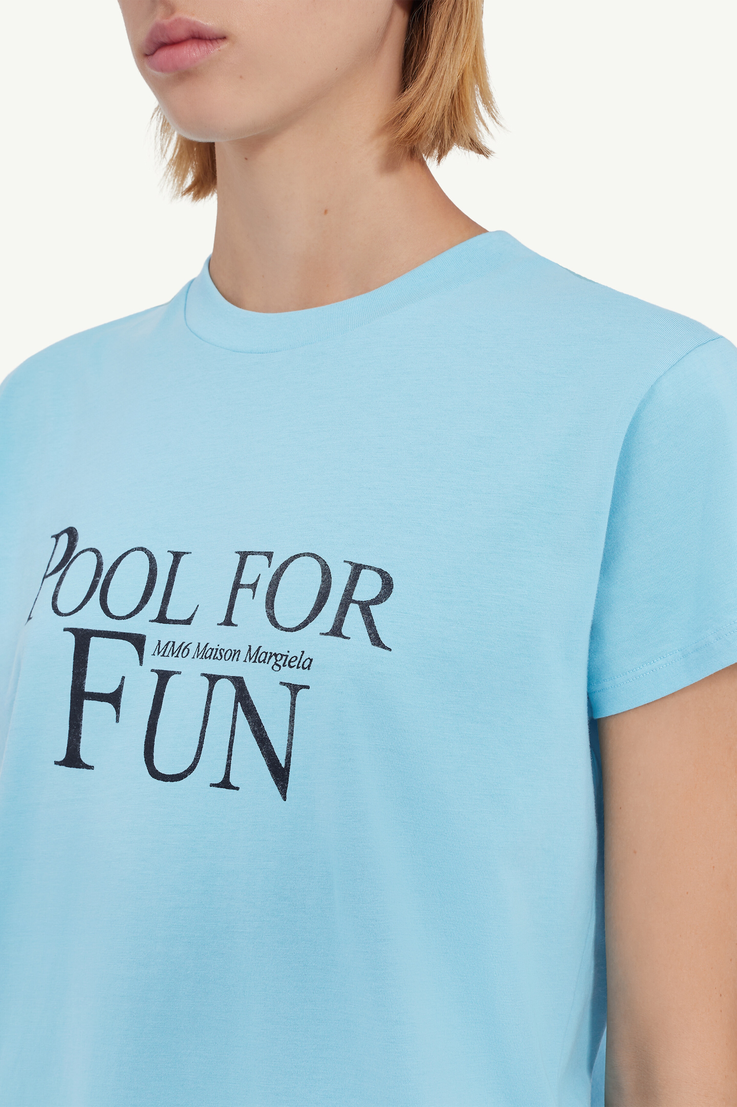 【MM6 Maison Margiela】ブルー Pool プリントTシャツ CAVE Online Shop ｜セレクトショップCAVE大阪 / MM6 MAISON