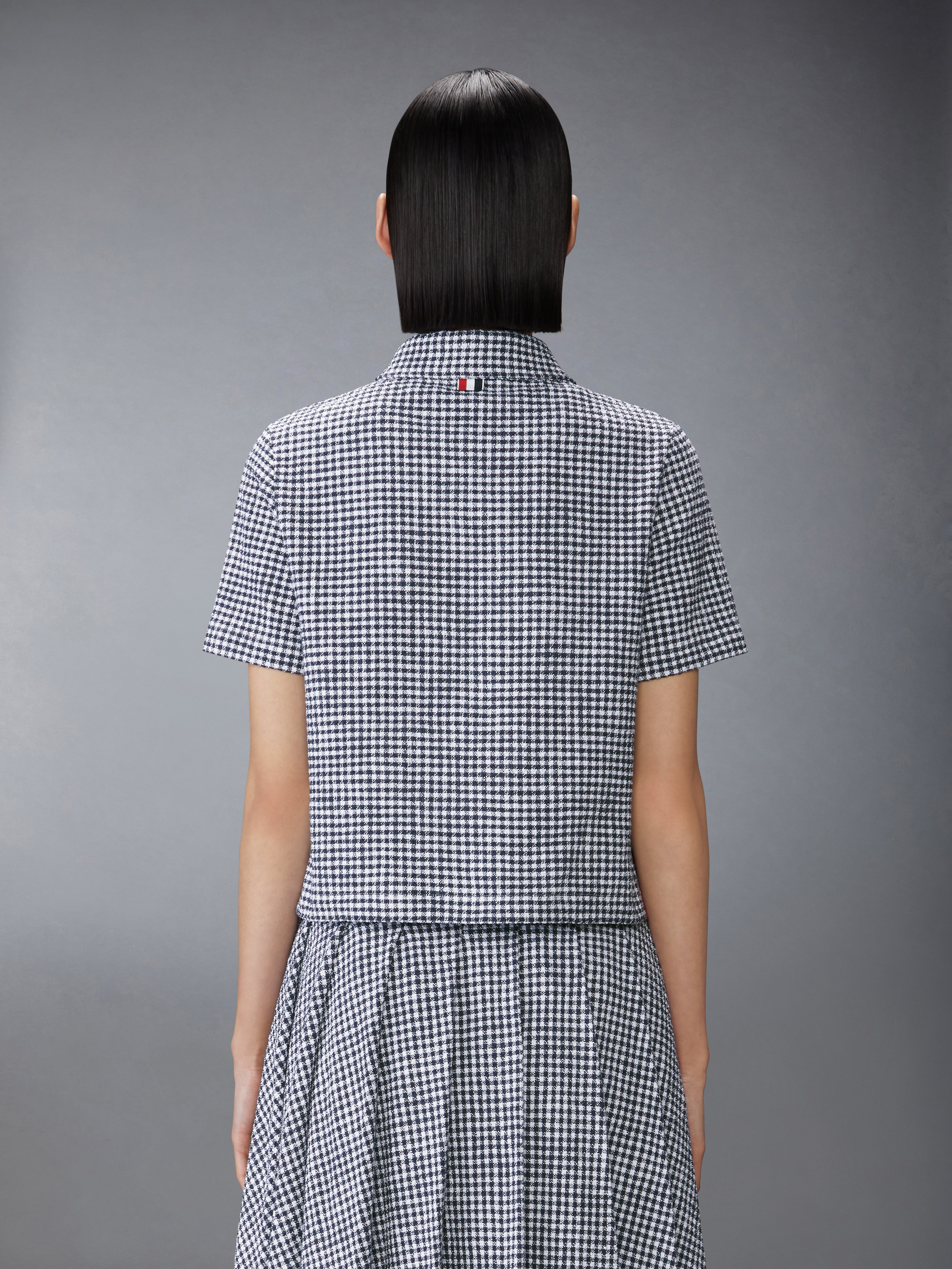 GINGHAM COTTON TWEED POLO - 3