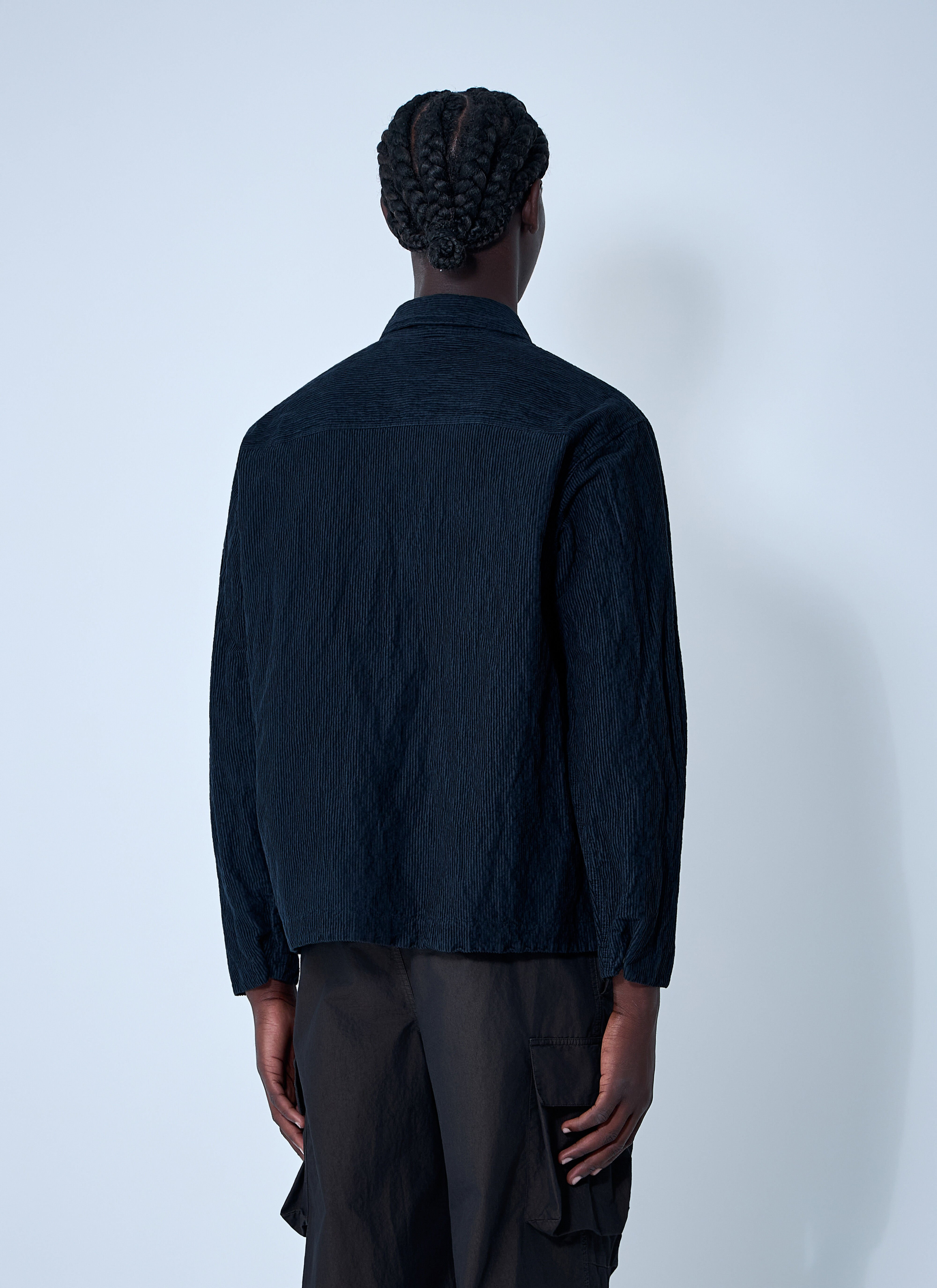 Logo Motif Corduroy Shirt - 4