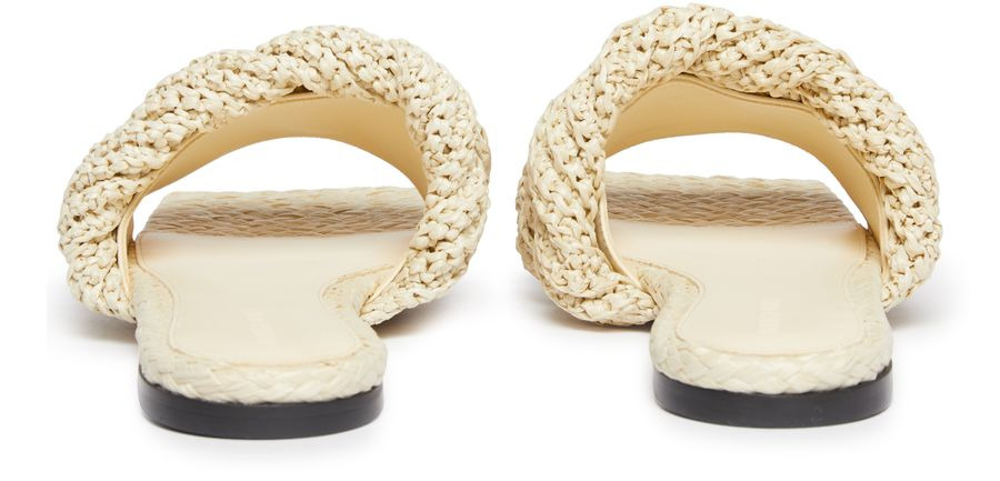 Lido flat sandals in raffia - 3