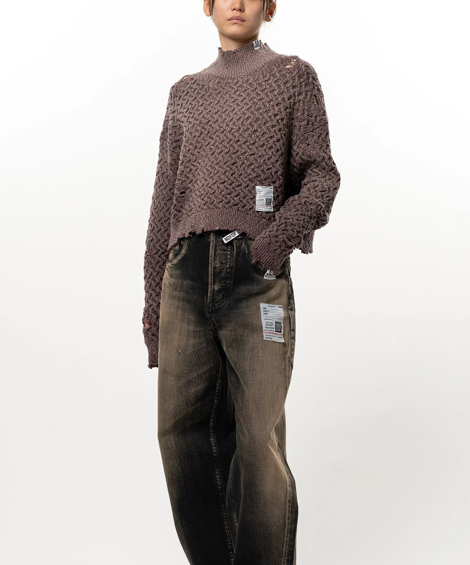 Sun Faded Like Knit Sweater - 1
