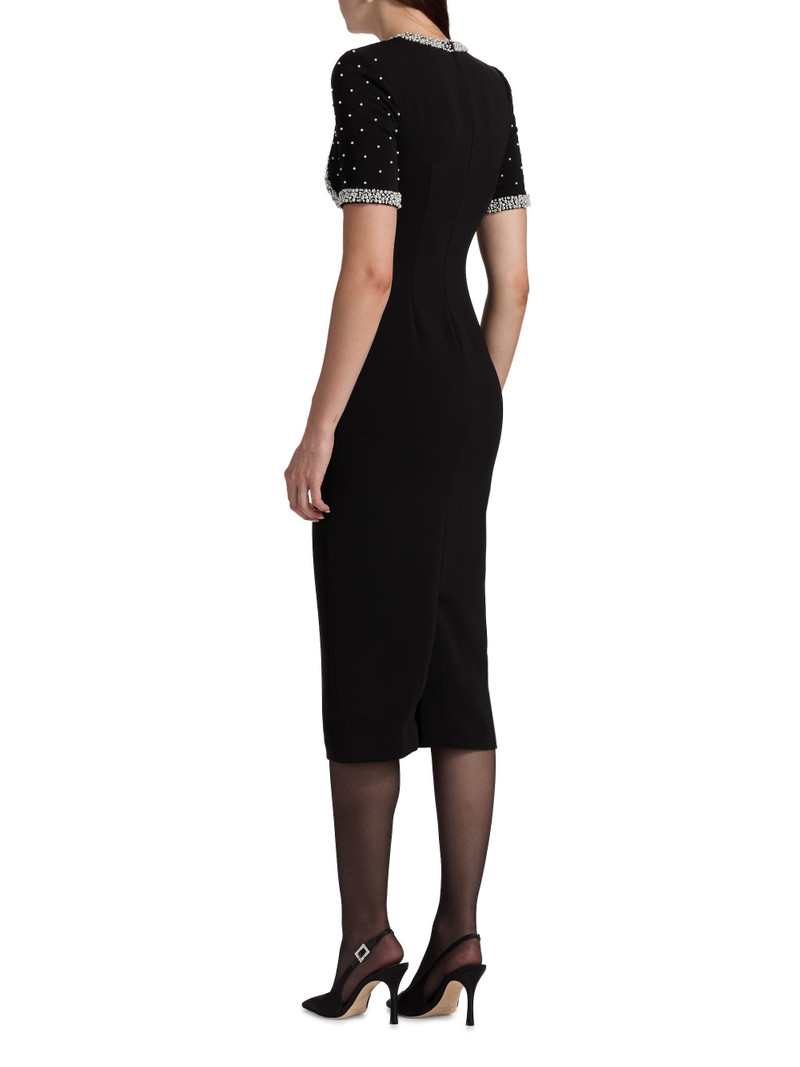 Women's Embellished Bolero Cocktail Dress - Black 5