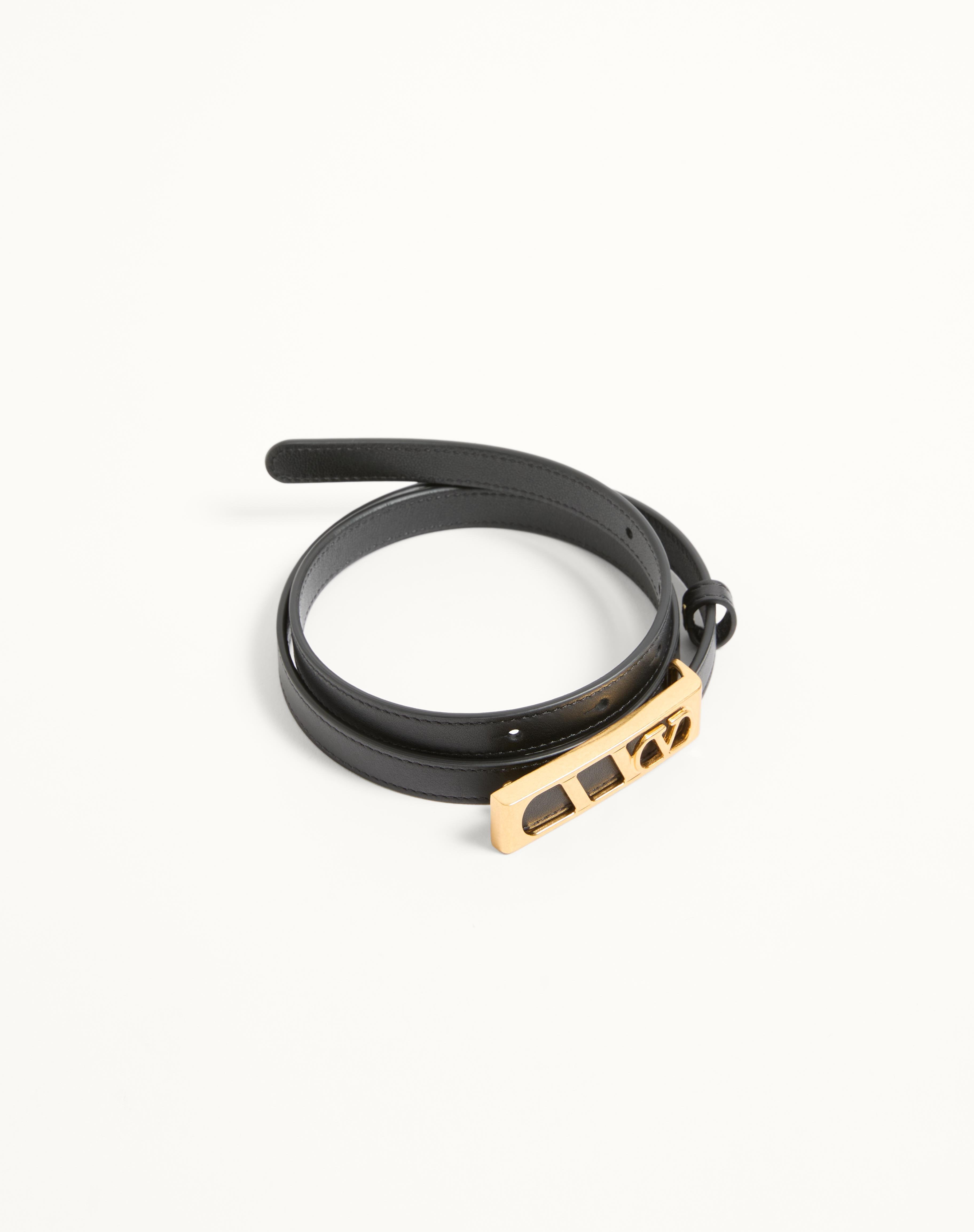 VLOGO SIGNATURE BELT IN SHINY CALFSKIN 15 MM - 3