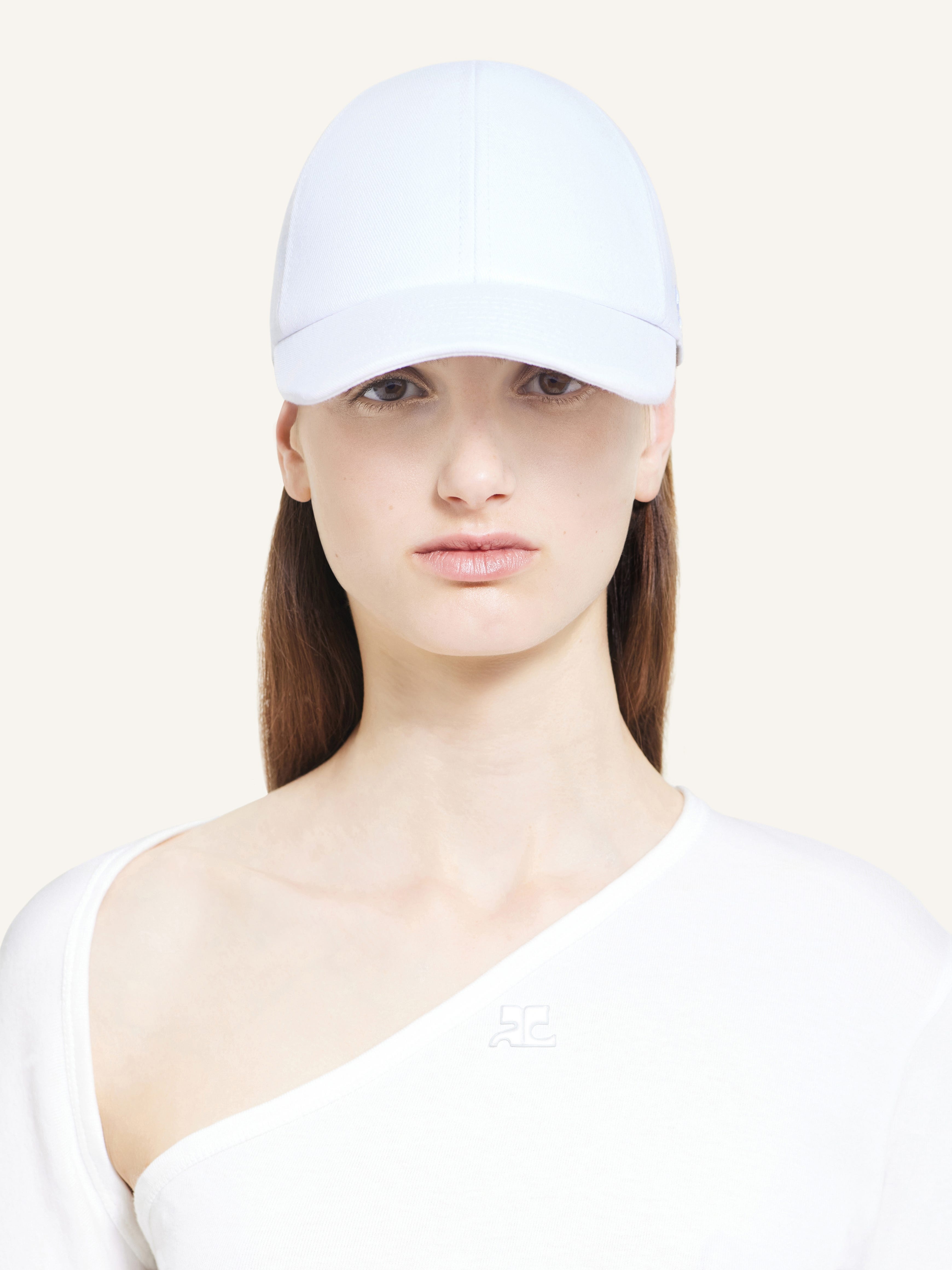 courrèges SIGNATURE AC COTTON CAP | REVERSIBLE