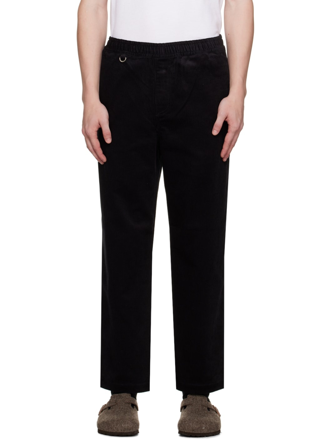 Uniform Experiment Black Standard Easy Trousers | REVERSIBLE