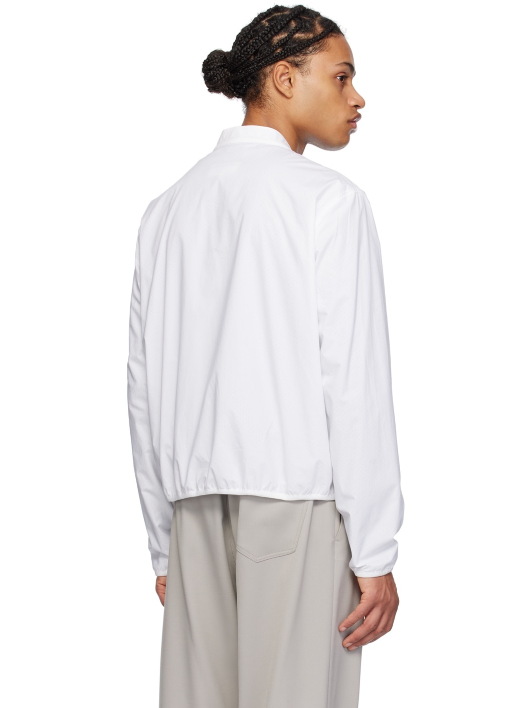 White Trompe L'œil Jacket - 3