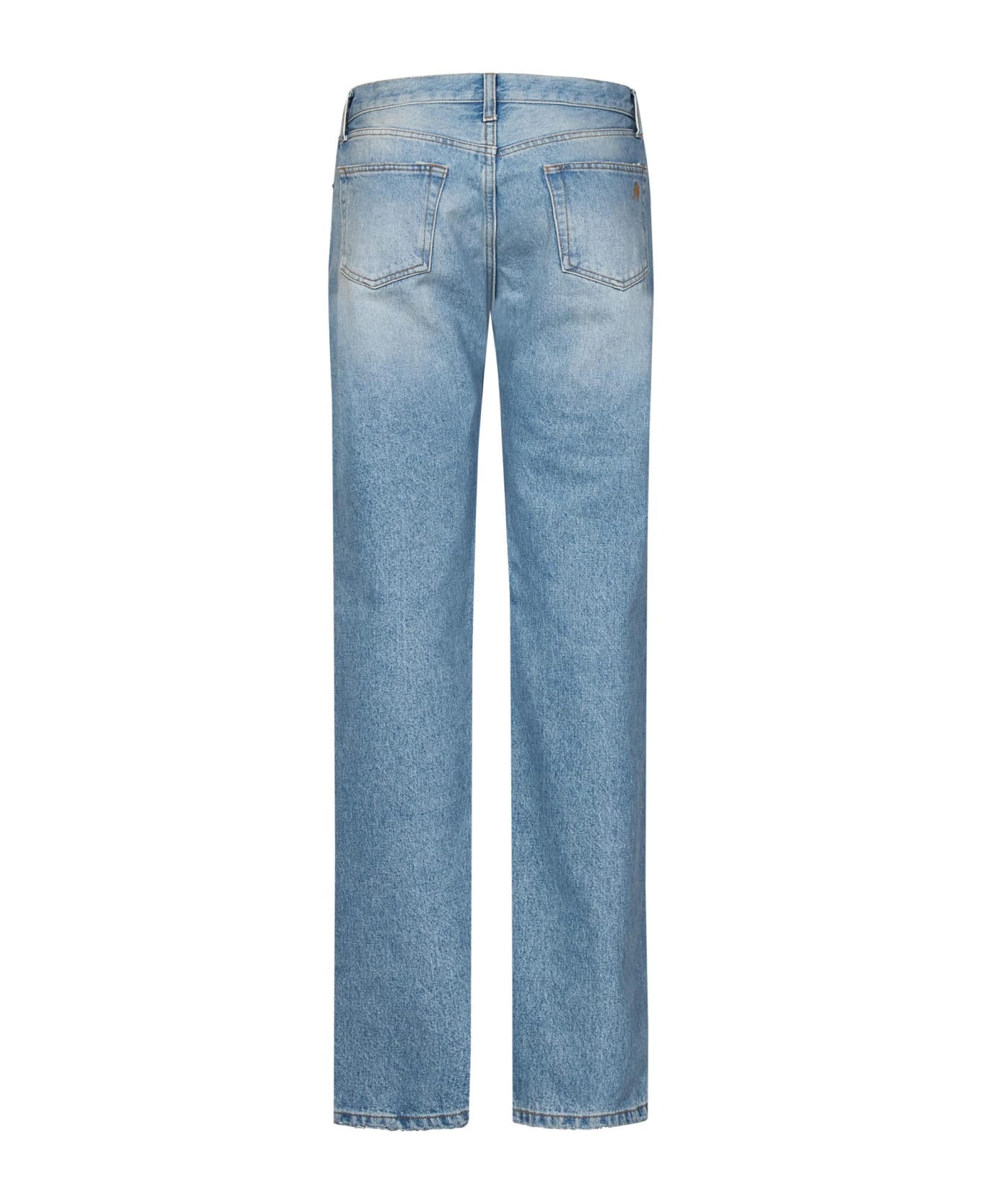 Light Blue Regular Denim Jeans - 2