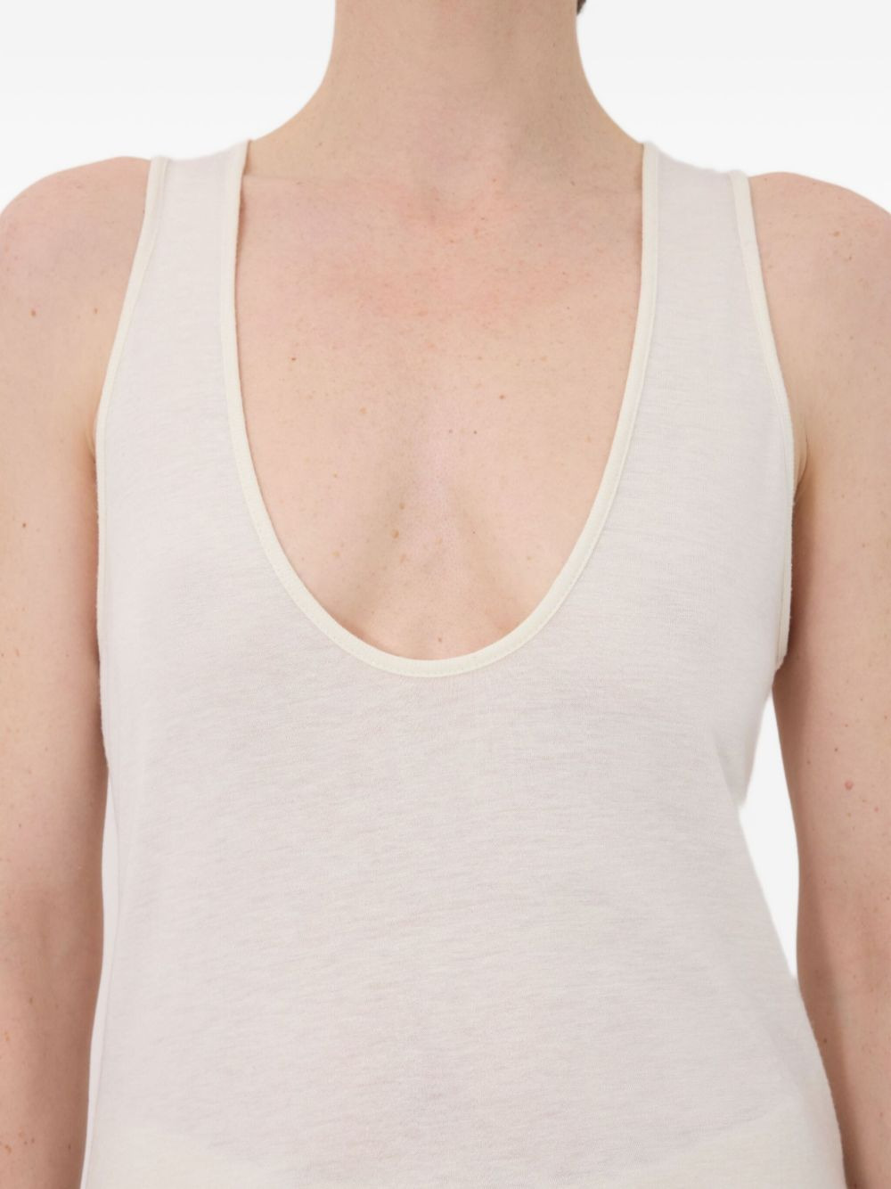 scoop-neckline tank top - 5