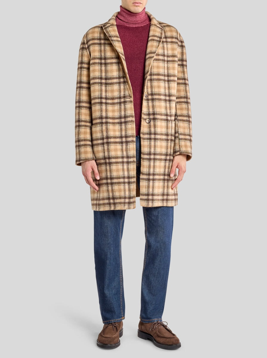 REVERSIBLE WOOL-BLEND COAT - 5