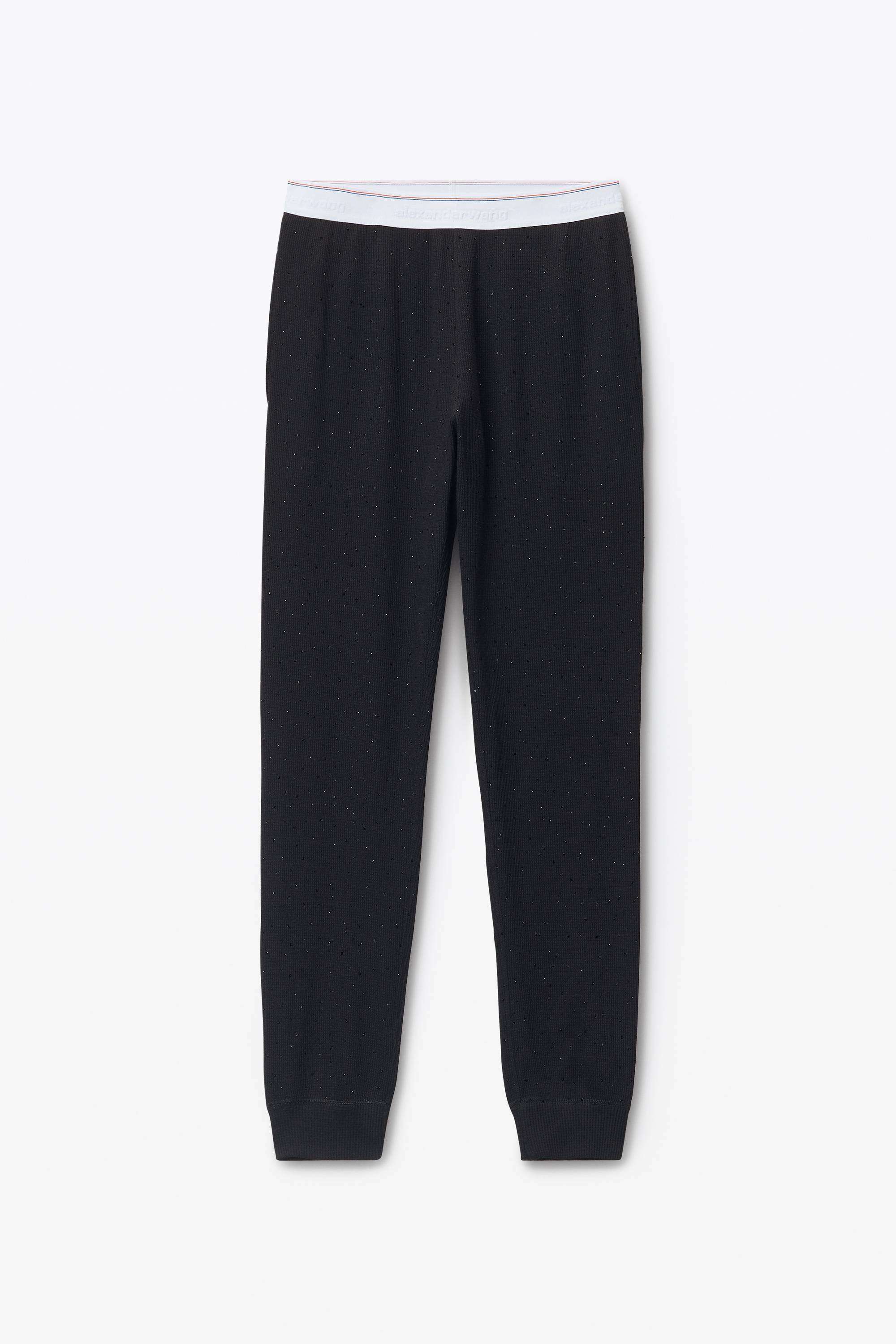 Crystal Hotfix Jogger Pant in Waffle Knit - 1