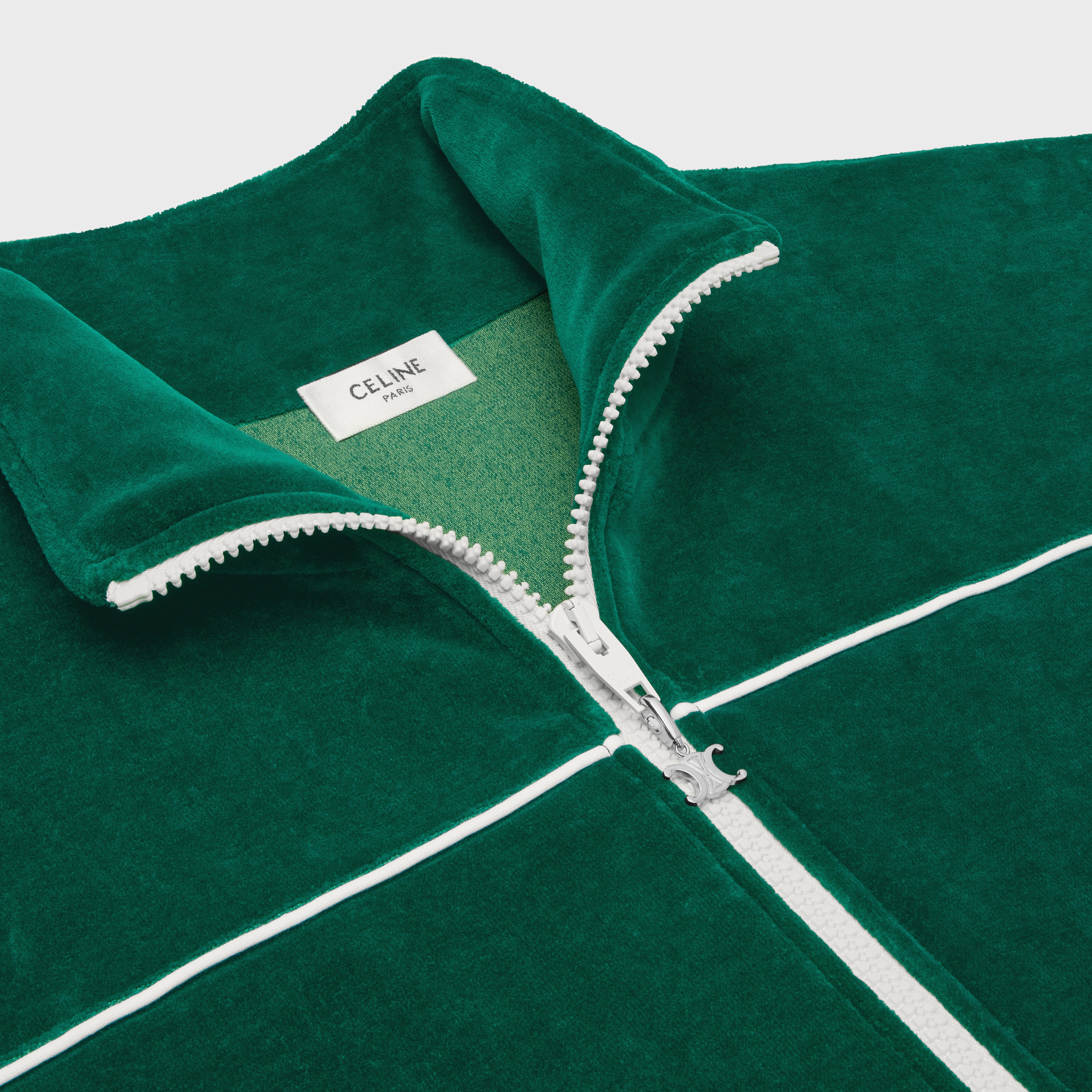 Celine tracksuit jacket in velvet jersey - 3