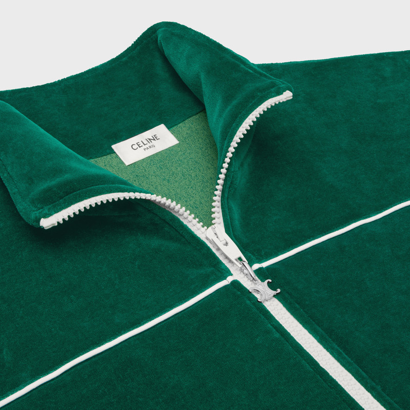 Celine tracksuit jacket in velvet jersey 3