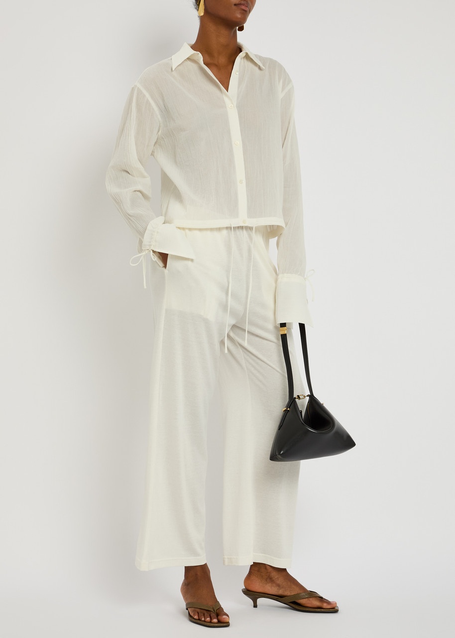 Toteme Semi-sheer Plissé Cotton Shirt - 4