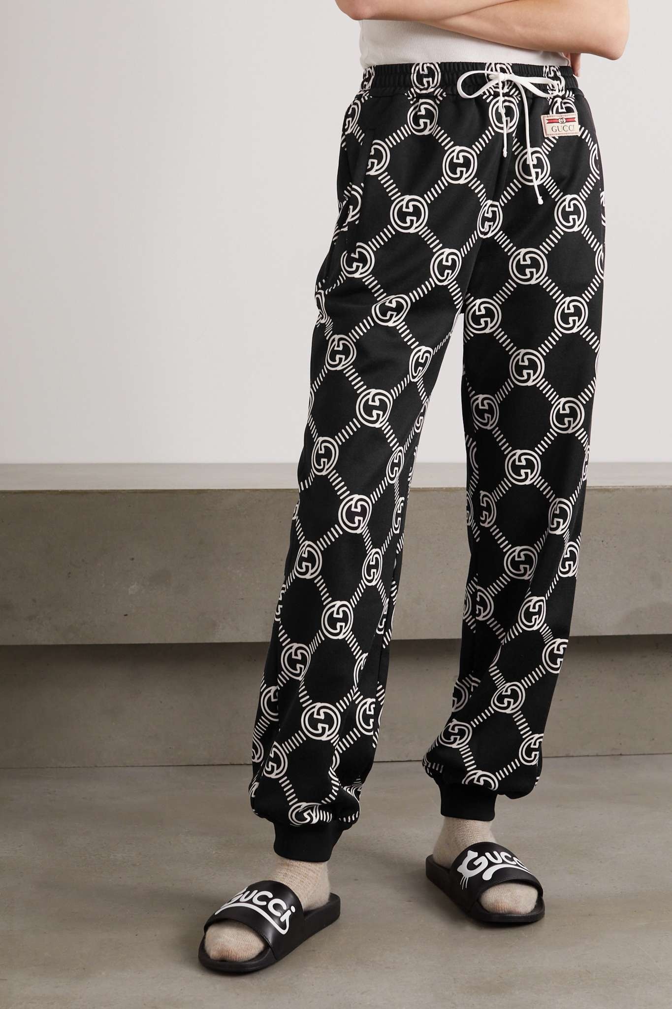 Printed jersey track pants - 3