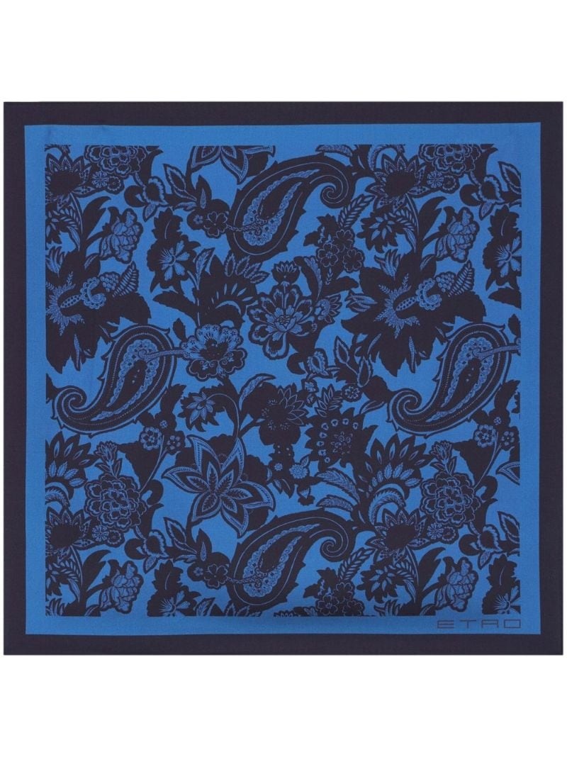 all-over paisley-print scarf - 1