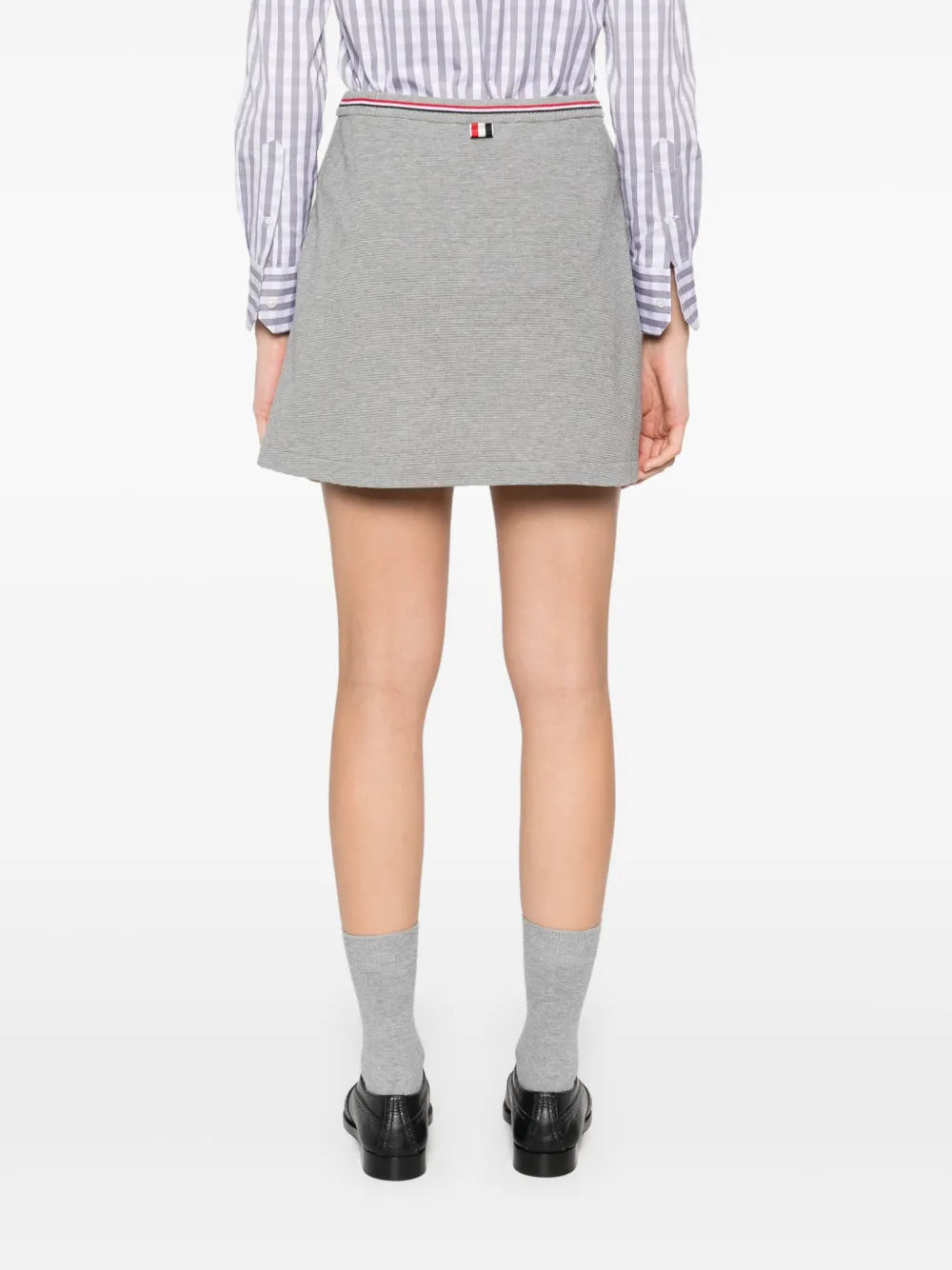 Cotton Waffle Mini Wrap Skirt Women - 4