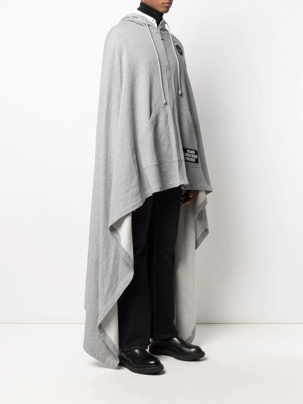 oversized asymmetric cape - 3