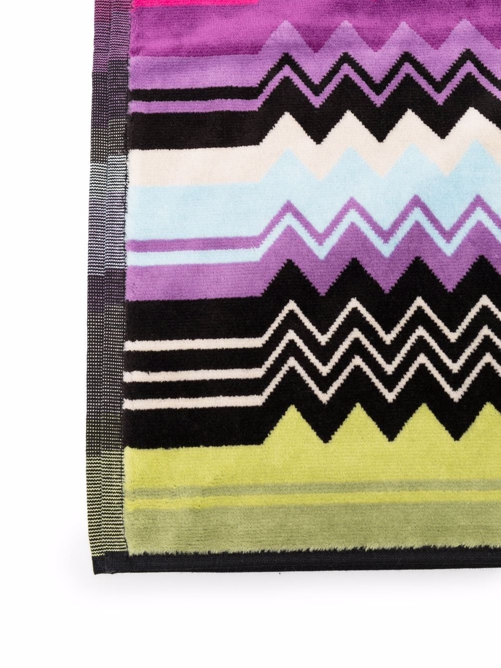 zigzag large cotton towel - 2