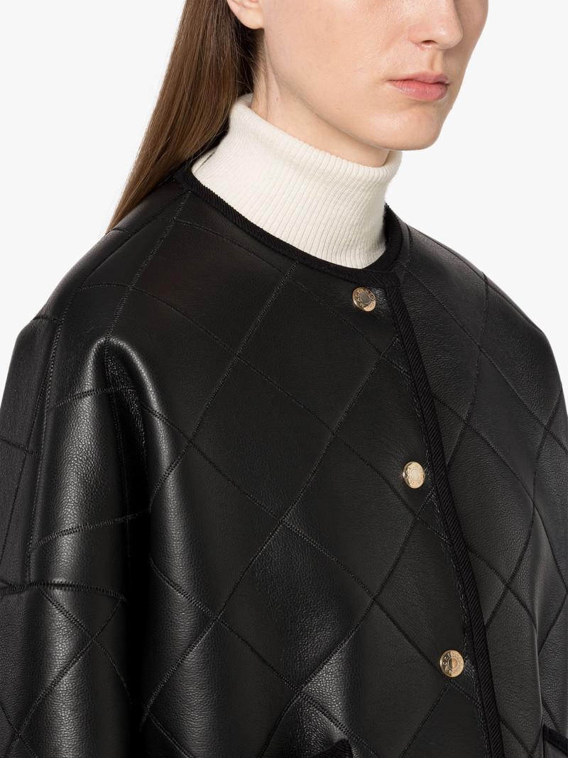 LYTH BLACK QUILTED JACKET 6
