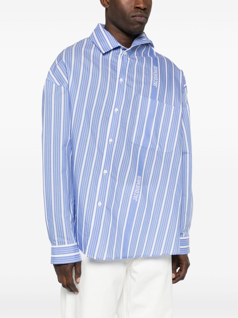 logo-striped shirt - 3