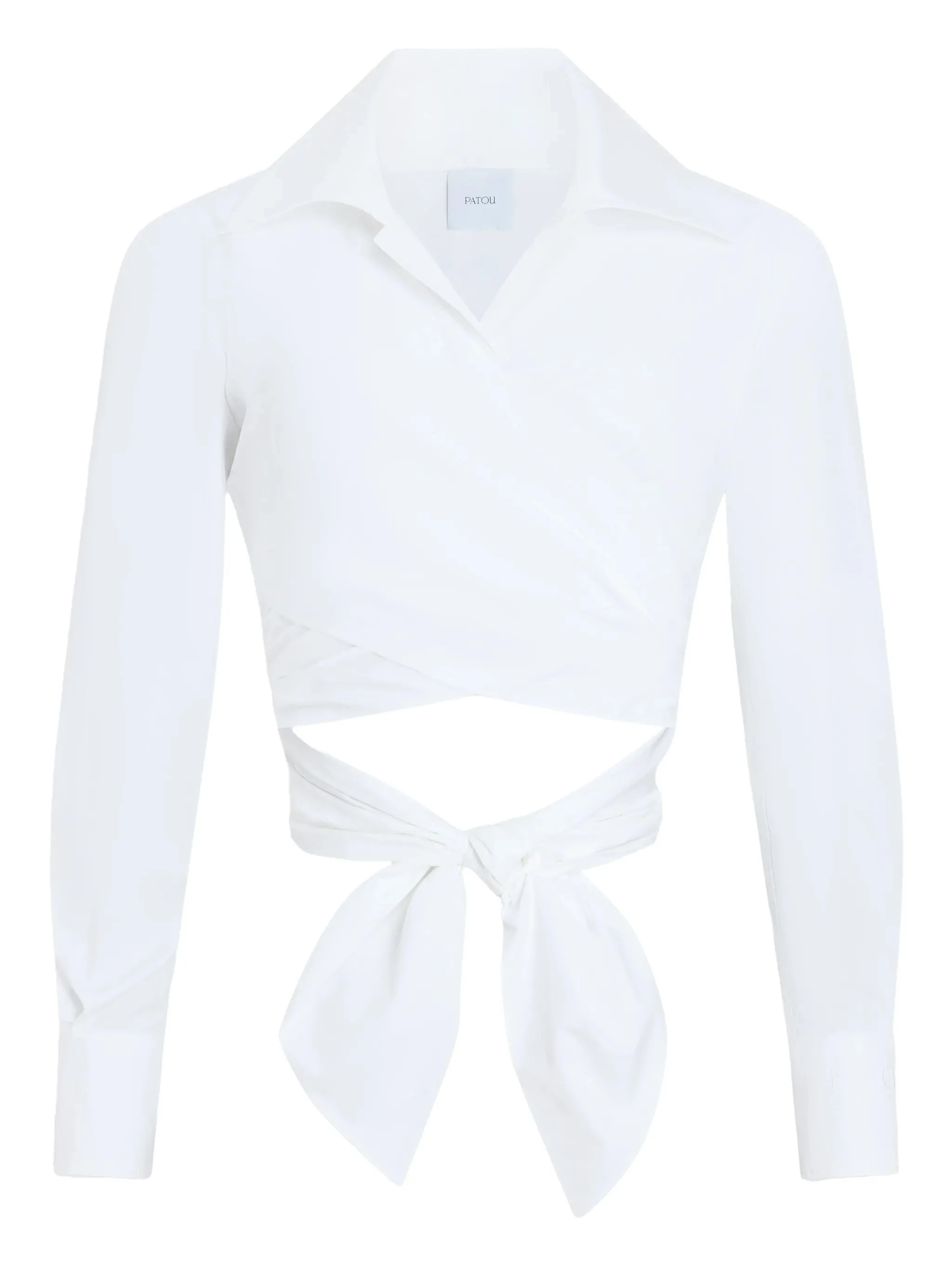 Patou Long-sleeves Knotted Top - 1