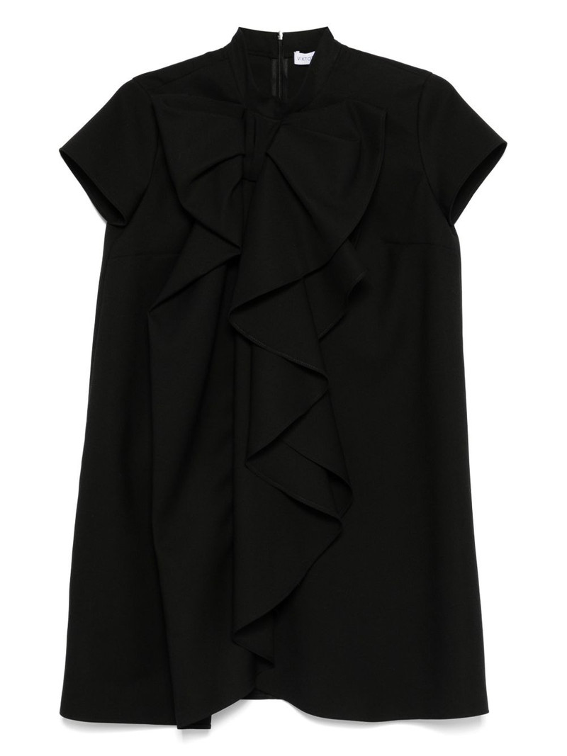 bow-detail mini dress 1
