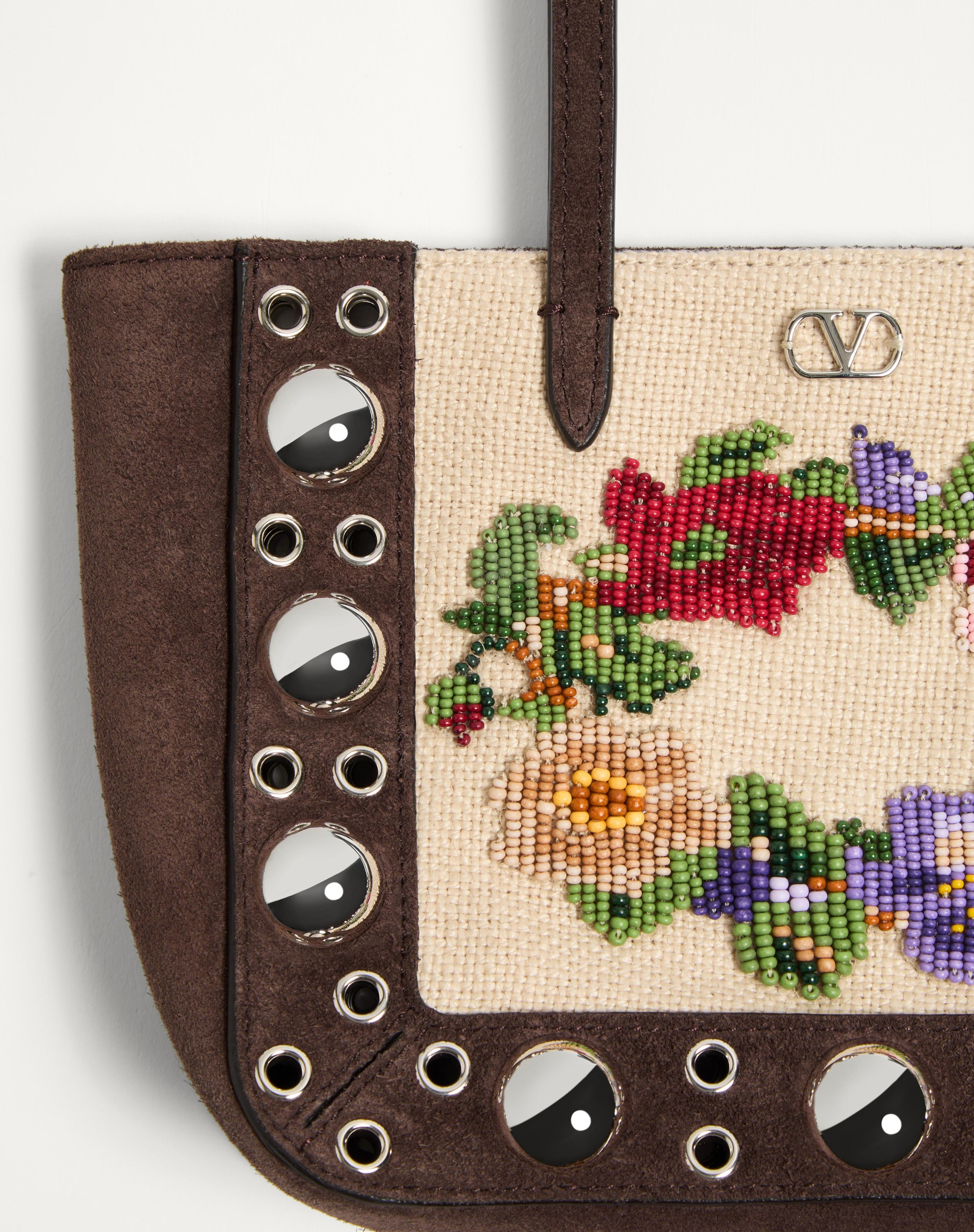VALENTINO GARAVANI NELLCÔTE MINI EMBROIDERED SHOPPING BAG - 8