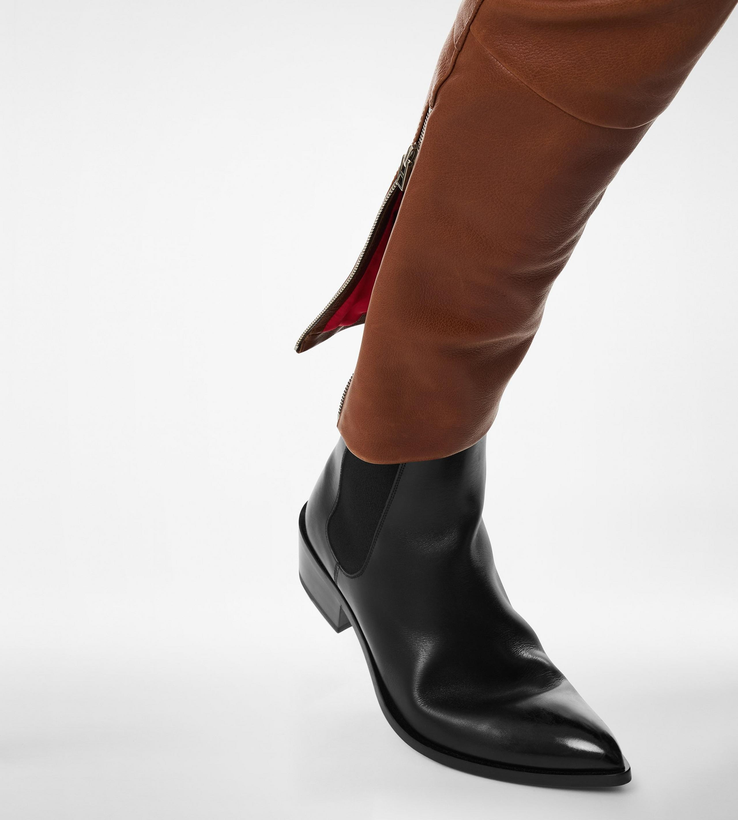 BUFFALO GRAIN LEATHER BIKER PANT - 2