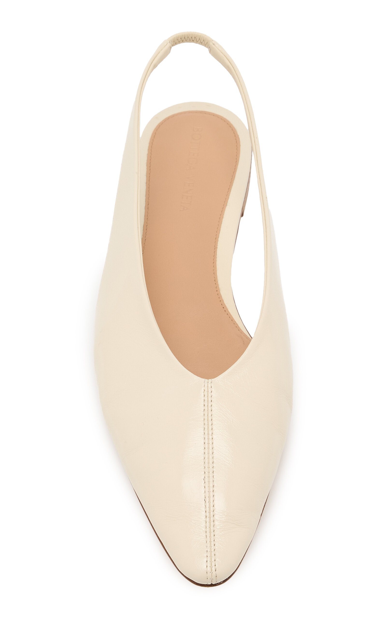 Cushion Lux Leather Slingback Flats ivory - 3