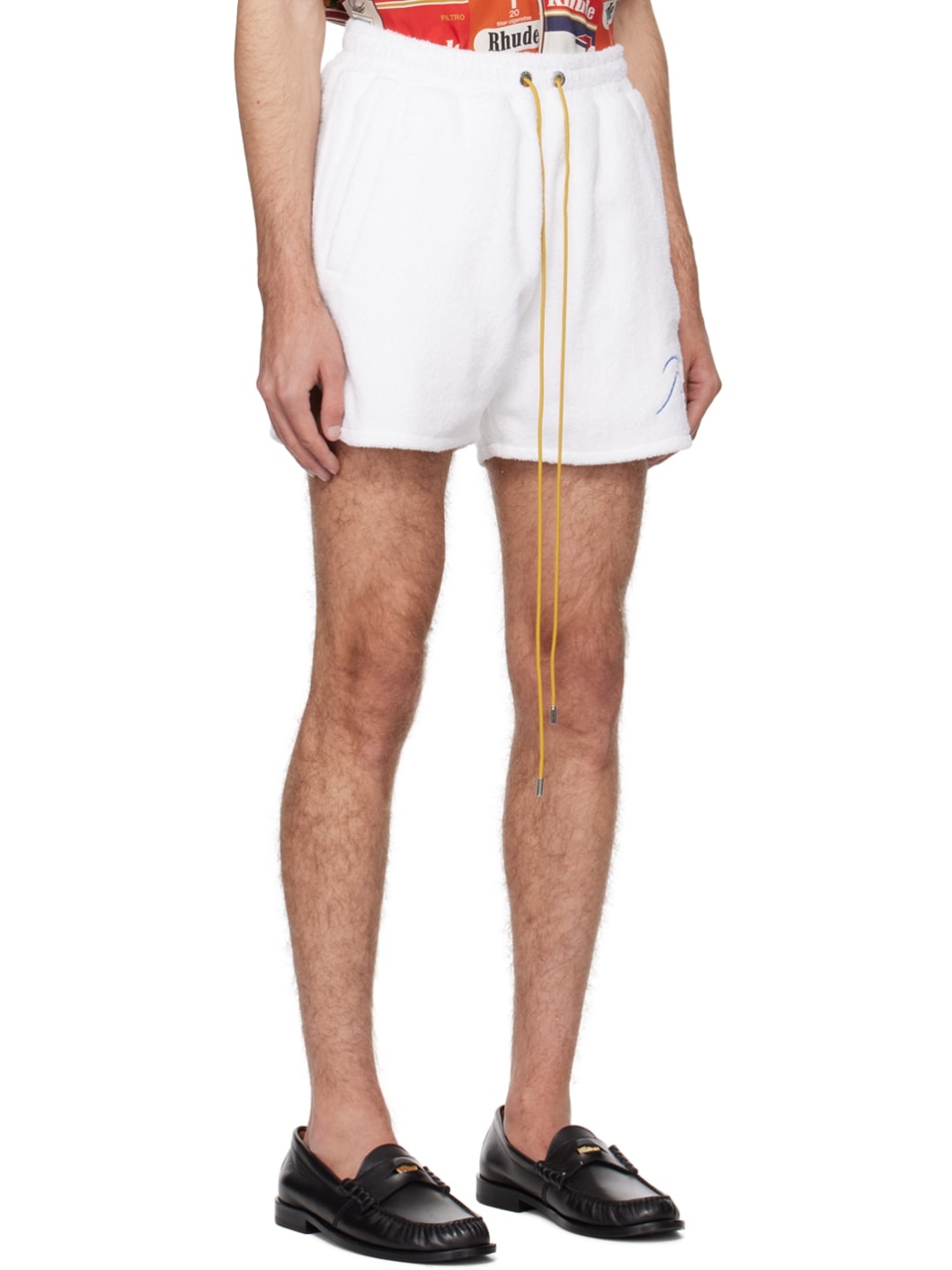 White Three-Pocket Shorts - 2