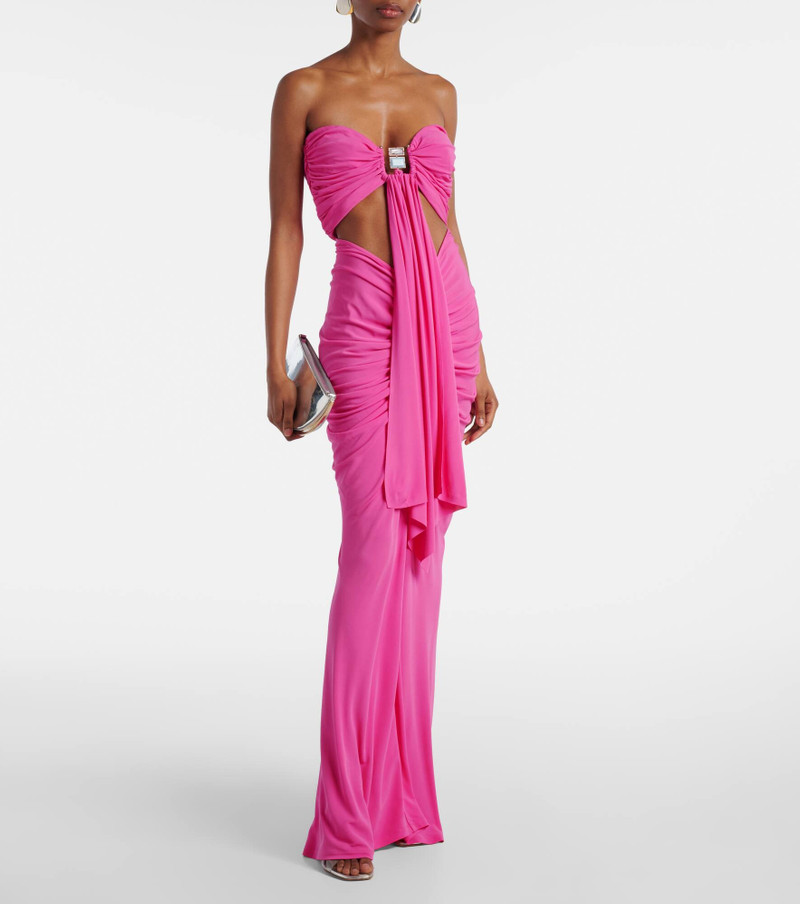 CHRISTOPHER ESBER Embellished cutout jersey maxi dress outlook