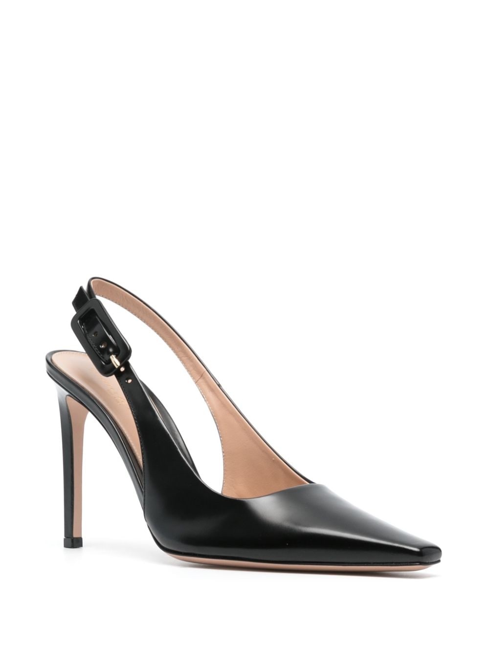 Lindsay 100mm leather pumps - 2