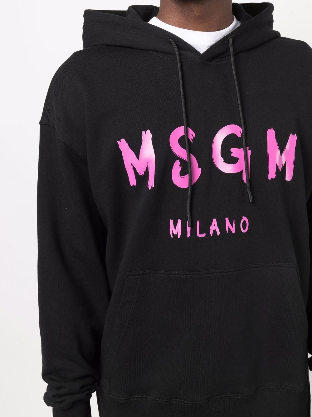 logo-print long-sleeved hoodie - 5