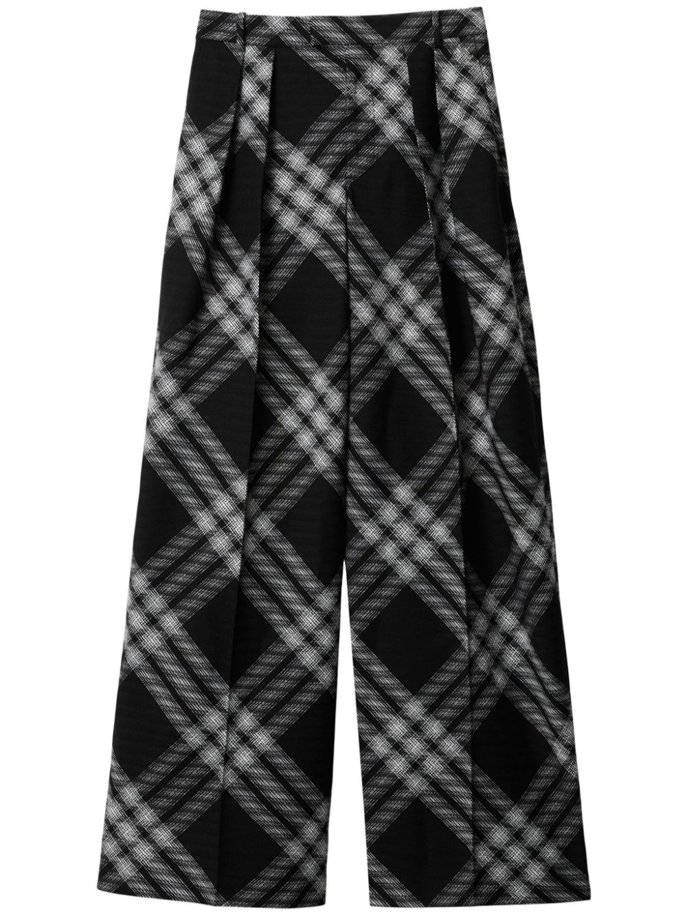 Vintage Check wool trousers - 1
