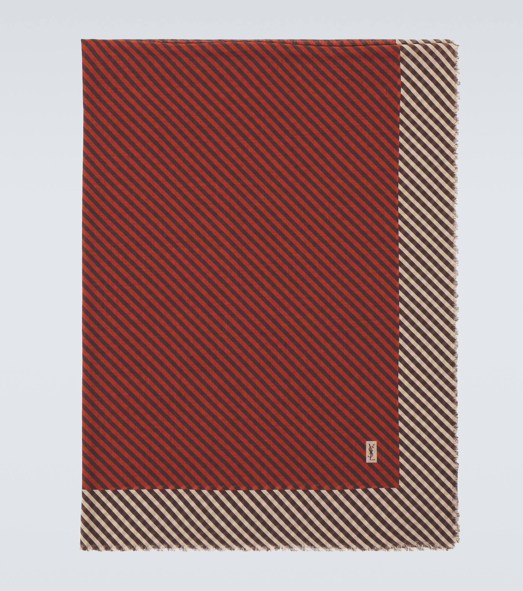 Cassandre striped cashmere and silk scarf - 1