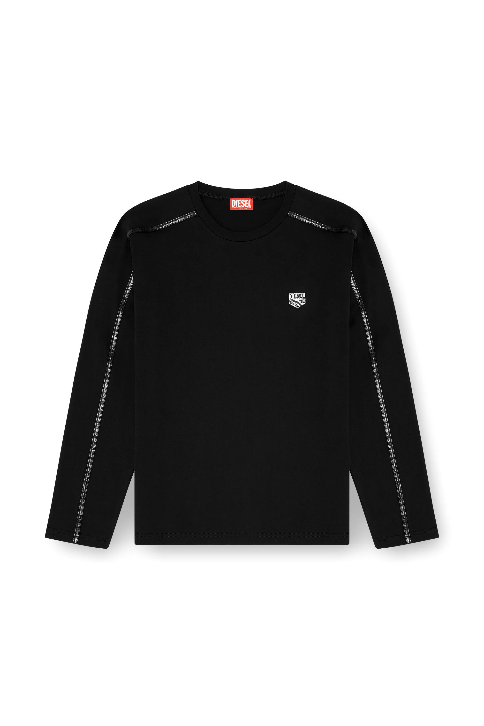 LONG-SLEEVE T-SHIRT WITH TONAL TRIMS - 1