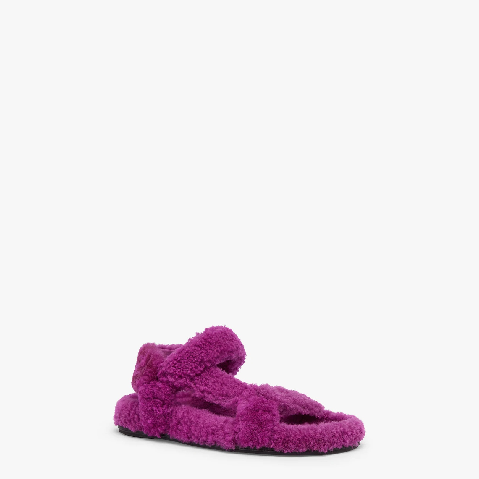 Purple sheepskin sandals - 2