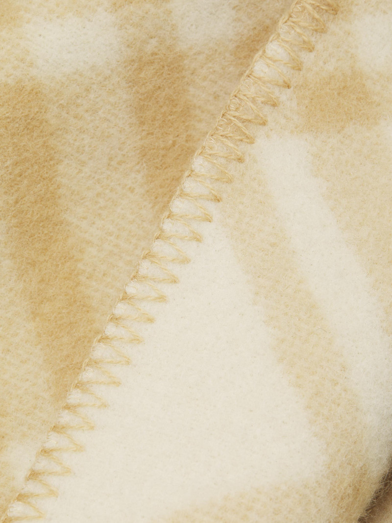 Women's Catherine Plaid Wool Wrap - Sand Ecru 6