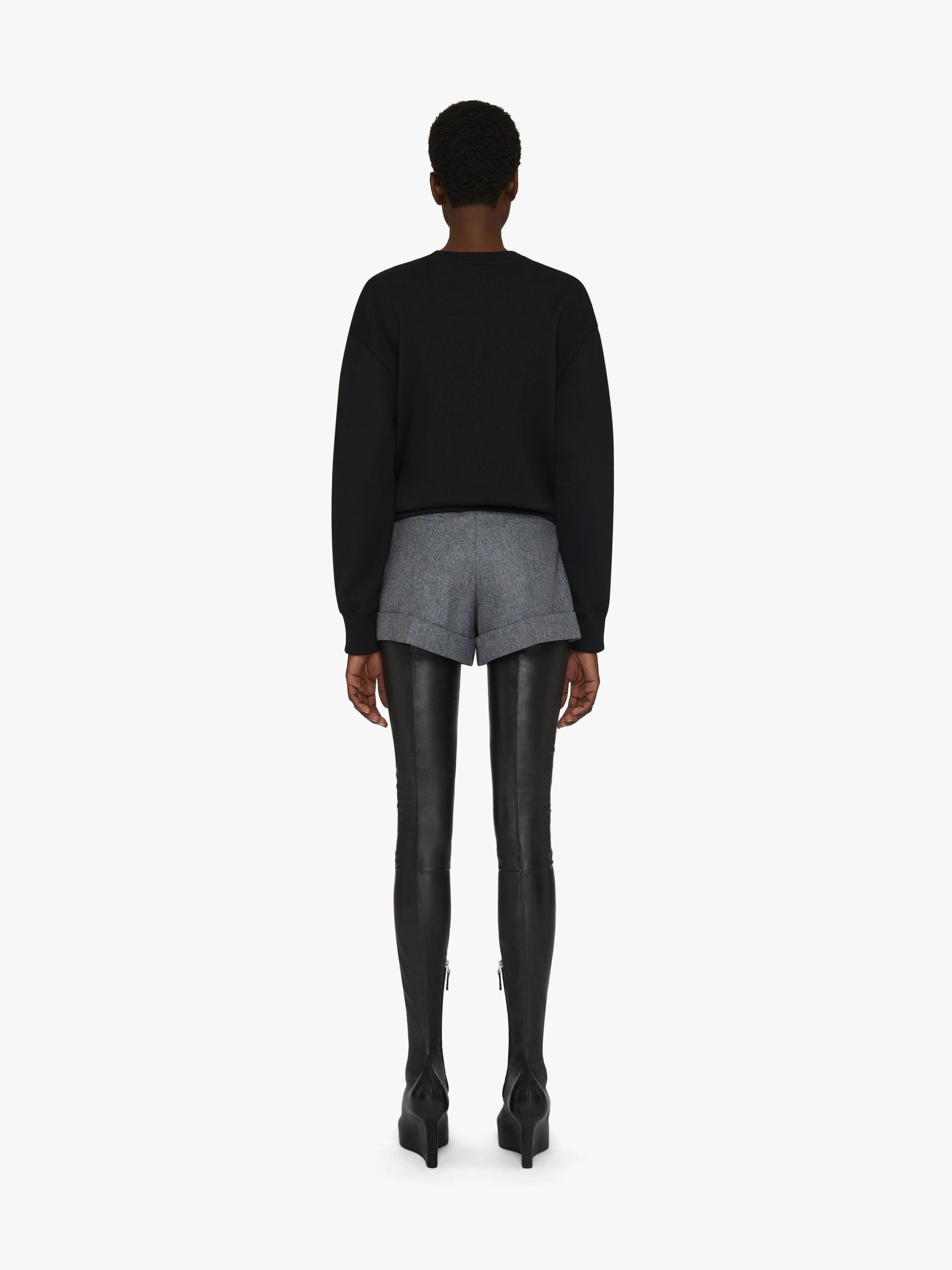 SWEATSHIRT IN EMBROIDERED FELPA - 4