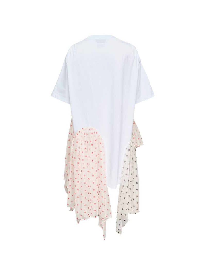 MSGM asymmetric polka-dot dress outlook