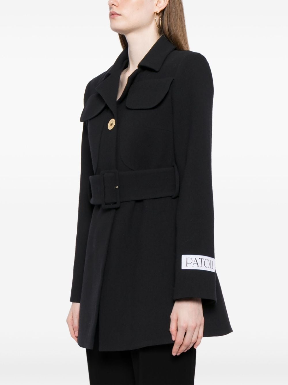 belted virgin-wool coat - 3