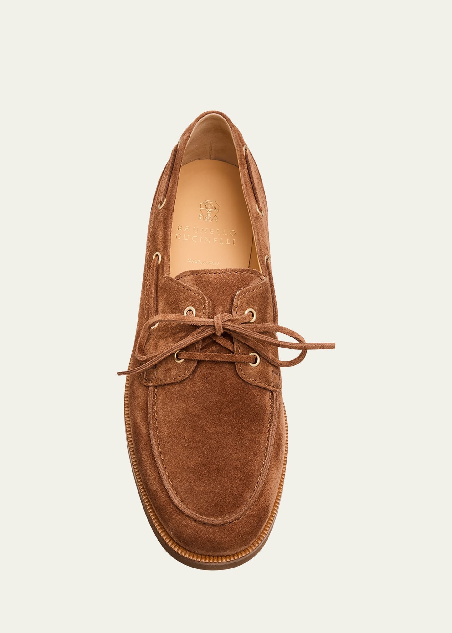 Men's Suede Boat Shoes - 5