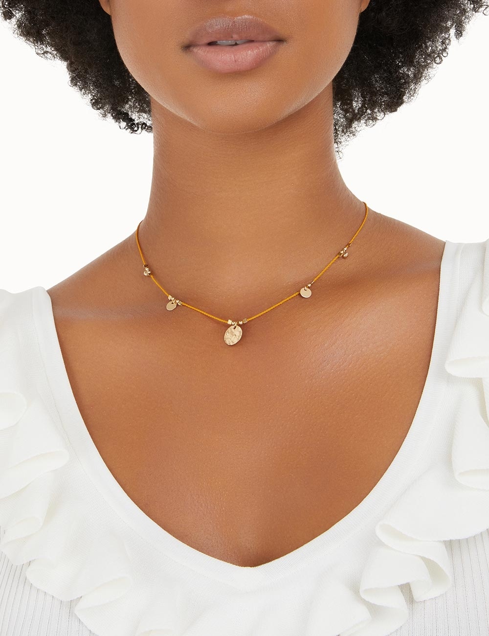 FIVE CHARM CORDED NECKLACE - 2