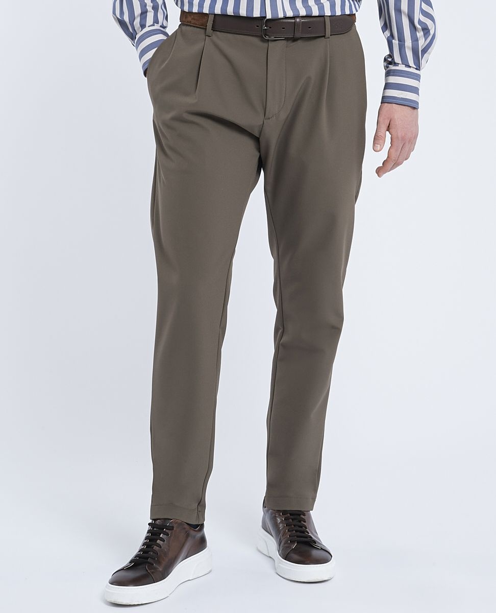 Stretch nylon pleated Trousers - 2